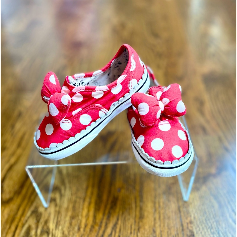 Toddler Rare VANS Minnie Mouse Slip On - Sz 8